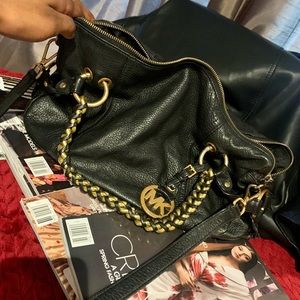 Michael Kors Black Leather Purse